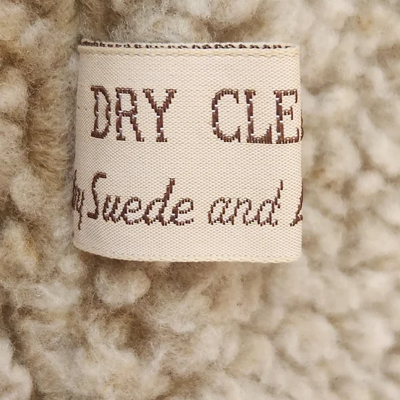 LAKELAND Men's Campus Coat Size 40 Penny Lane Leather Sherpa Lined Vintage 70s - Picture 10 of 14